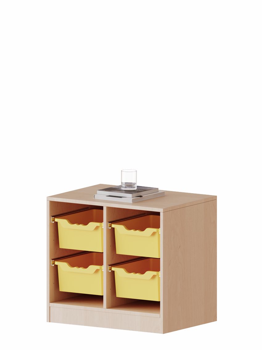 ErgoTray Regal zweireihig 1,5 OH, 4 Boxen L